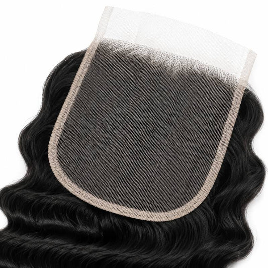 Deep Wave 4x4 Transparent Lace Closure
