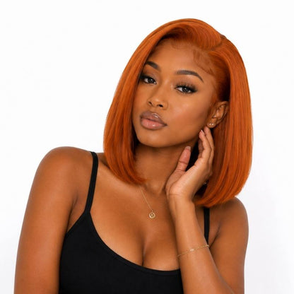Cinnamon 13x4 Transparent Lace Front Bob Wig