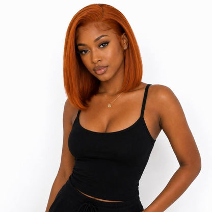 Cinnamon 13x4 Transparent Lace Front Bob Wig