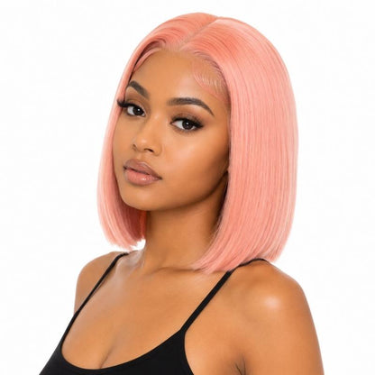 Cotton Candy 13x4 Transparent Lace Front Bob Wig