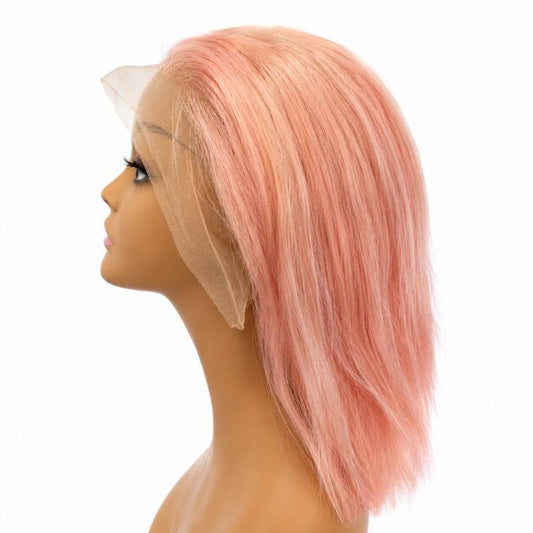 Cotton Candy 13x4 Transparent Lace Front Bob Wig