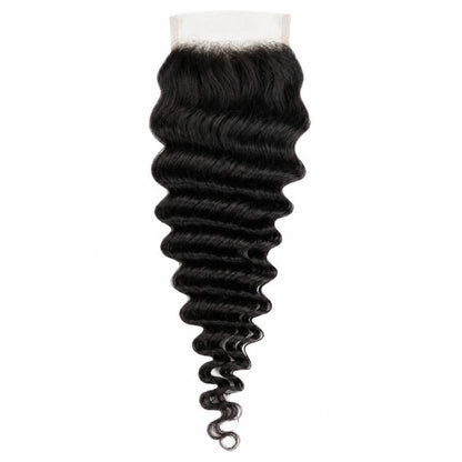 Deep Wave 4x4 Transparent Lace Closure