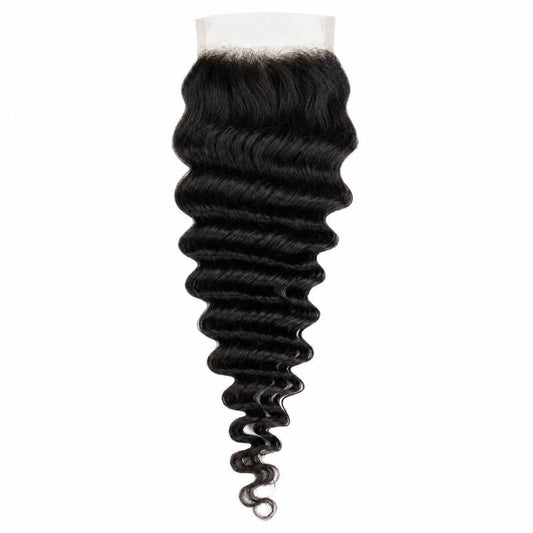 Deep Wave 4x4 Transparent Lace Closure
