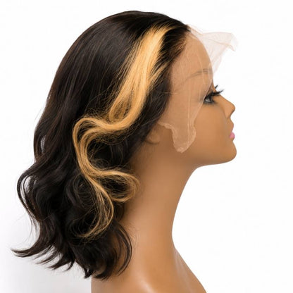 Honeycomb 13x4 Transparent Lace Front Bob Wig