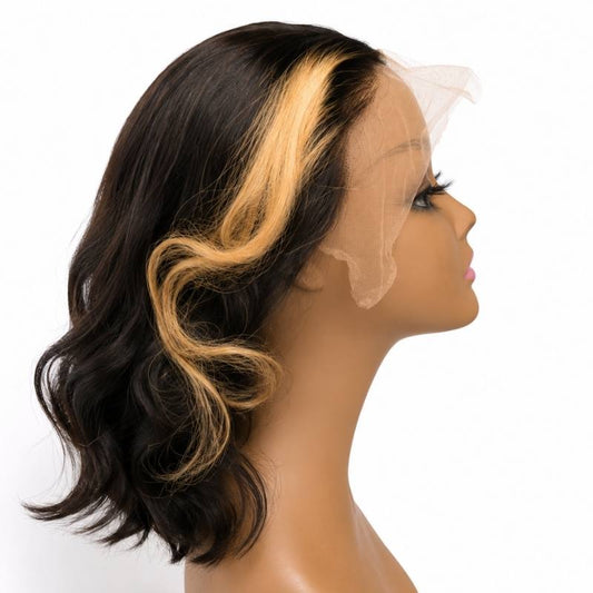 Honeycomb 13x4 Transparent Lace Front Bob Wig
