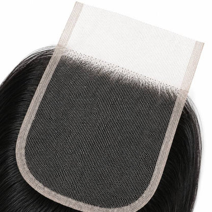 Straight 4x4 Transparent Lace Closure